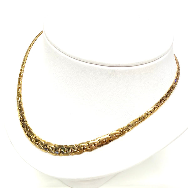 Collier Ras du Cou en Or Jaune 18k - 9.53g