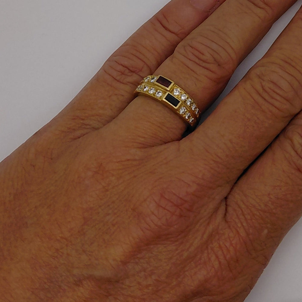 Bague Or Jaune 18K Taille-56