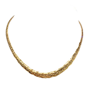 Collier Ras du Cou en Or Jaune 18k - 9.53g
