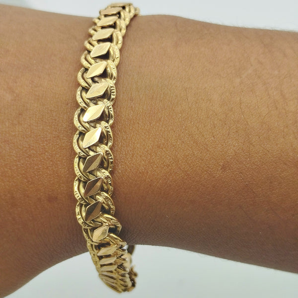 Bracelet Fantaisie Or Jaune 18K 12.78 Grs