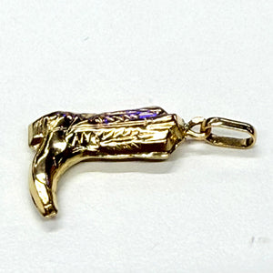 Pendentif Botte en Or Jaune 18k - 0.95 Grs