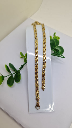 Collier Princesse en Or Jaune 18 Carats – Maille Fantaisie