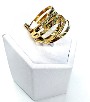 Bague Semainier Or Jaune 18k -Taille 54