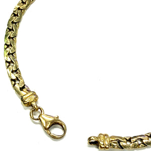 Bracelet Maille Haricot en Or Jaune 18k - 4.18g