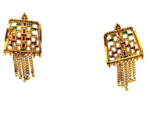 Boucles d'oreilles en Or Jaune 22 Carats 6.2g