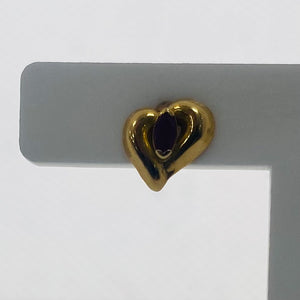 Boucles d'oreilles en or avec rubis