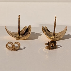 Boucles d'oreilles en or jaune 18K 3.33 Grs