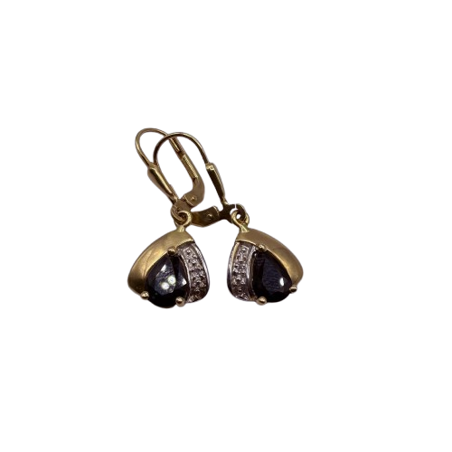 Boucles d'oreilles Dormeuses Or Jaune 18K  2.56 Grs