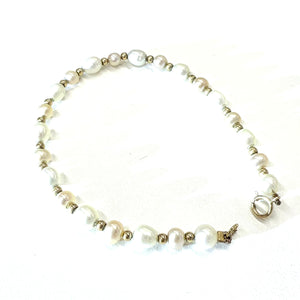 Bracelet Perle Or Jaune 18k - 4.60 Grs