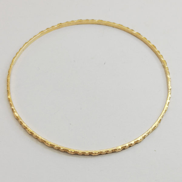 Bracelet Jonc en Or Jaune 18K  6.32 Grs