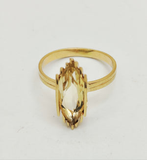 Bague en or jaune 18K - Taille 60
