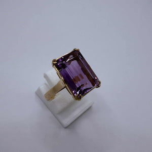 Solitaire Or Jaune 750/1000 avec Oxyde de Zirconium