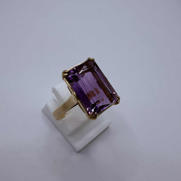 Solitaire Or Jaune 750/1000 avec Oxyde de Zirconium