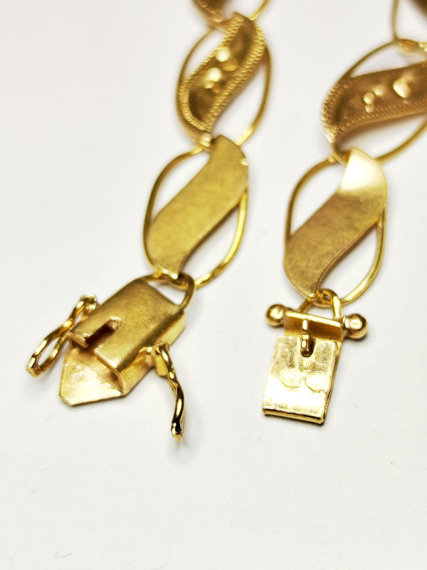 Collier Princesse en Or Jaune 18 K – Maille Fantaisie