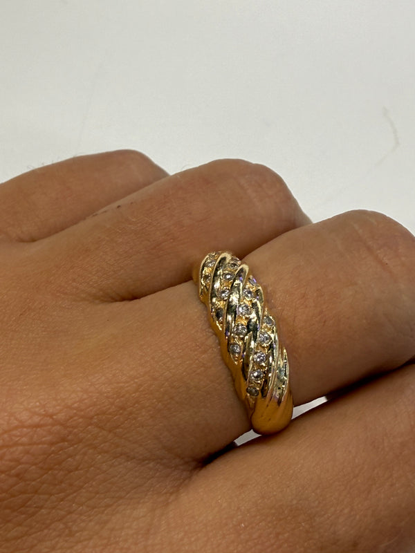 Bague Or Jaune 18 K - Taille 58