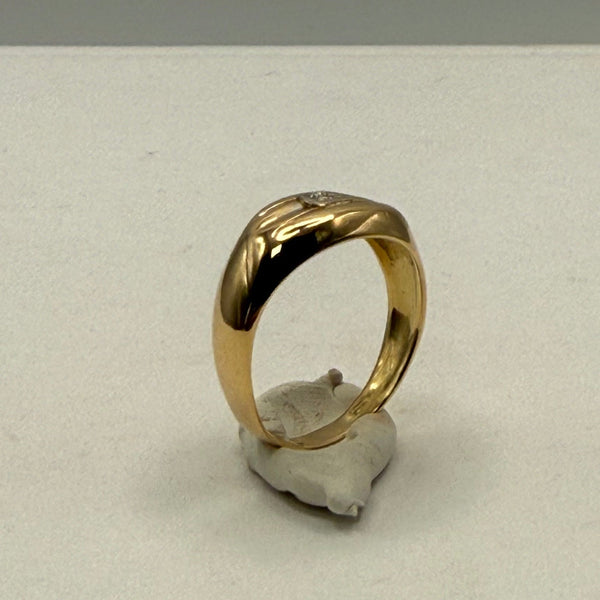 Chevalière en Or Jaune 18K Taille-51