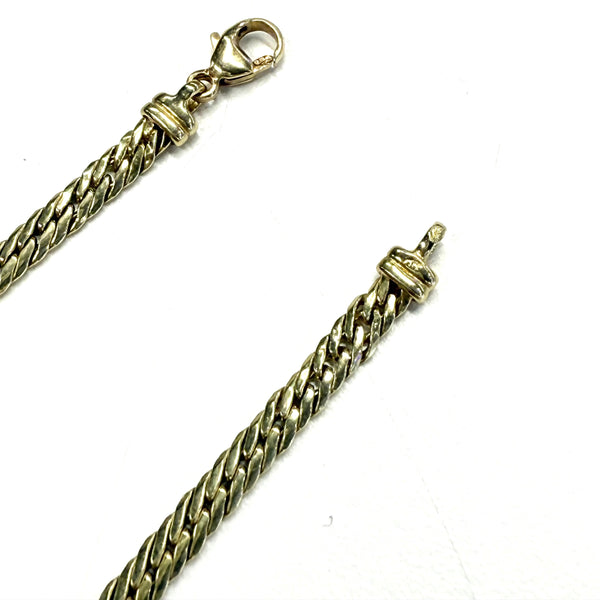 Collier Ras du Cou Or Jaune Maille Anglaise 18k - 8.60 Grs