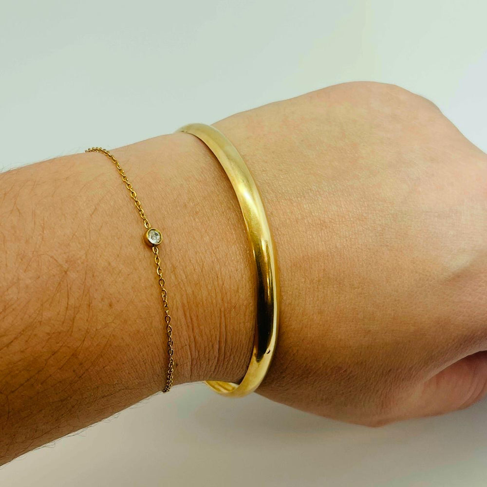 Bracelet Jonc en Or Jaune 18K 13.20 Grs