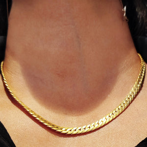 Collier Ras du Cou en Or Jaune 18K- 24.32g