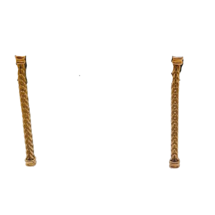 Boucles d'oreilles en Or Jaune 18K 4.75 Grs