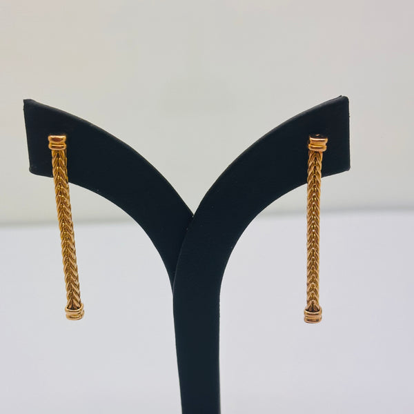 Boucles d'oreilles en Or Jaune 18K 4.75 Grs