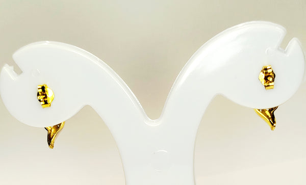 Boucles d'oreilles en or jaune 18K 2.86 Grs