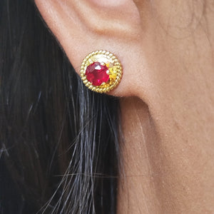 Boucles d'oreilles en Or jaune 18K - 2.13g