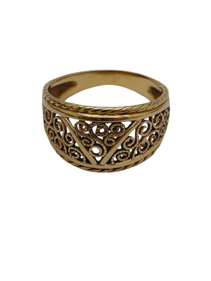 Bagues fantaisie en or jaune 18K Taille-50