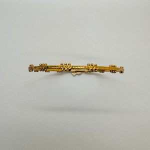 Bracelet Jonc en Or Jaune 18K Travaillé 9.18 Grs