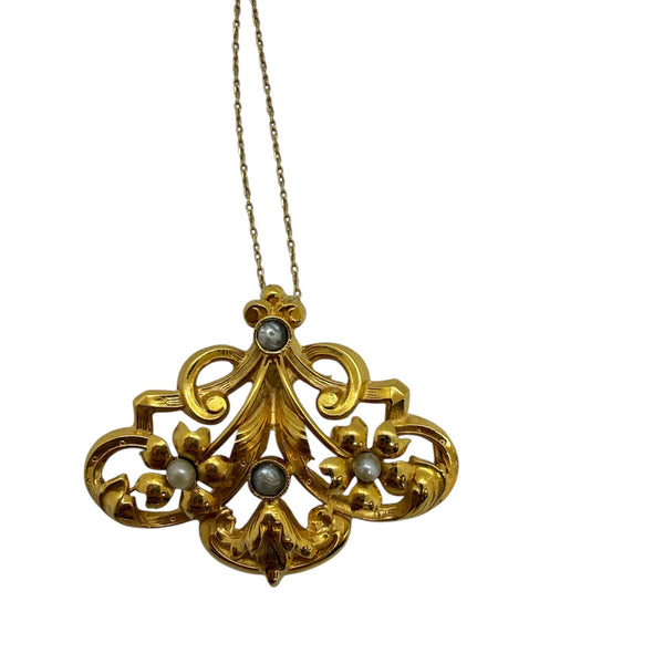 Pendentif Vintage en Or Jaune 18 Carats