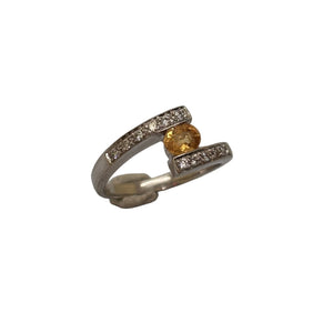 Bague en Or Gris 14K - Taille 50