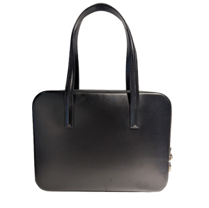 Cartier Panthère 2004 Noir Cuir Sac à Main en très Bon Etat