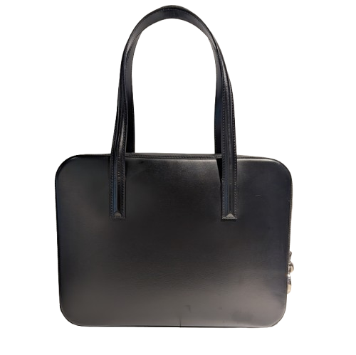 Cartier Panthère 2004 Noir Cuir Sac à Main en très Bon Etat