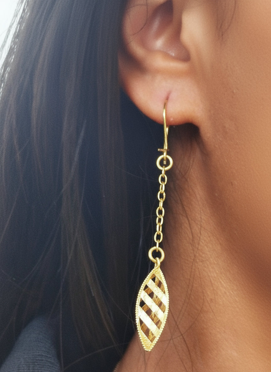 Boucles d'oreilles en Or Jaune 18K - 2.90g