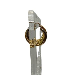 Boucles créoles en or 18K 4.46 Grs