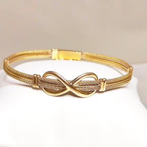 Bracelet Jonc Fantaisie en Or Jaune 18k 10.74 Grs