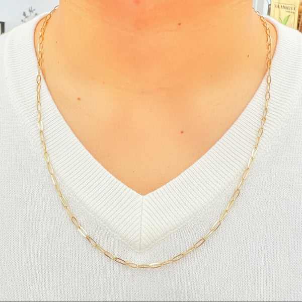 Collier long en Or jaune 18K - 10.31g