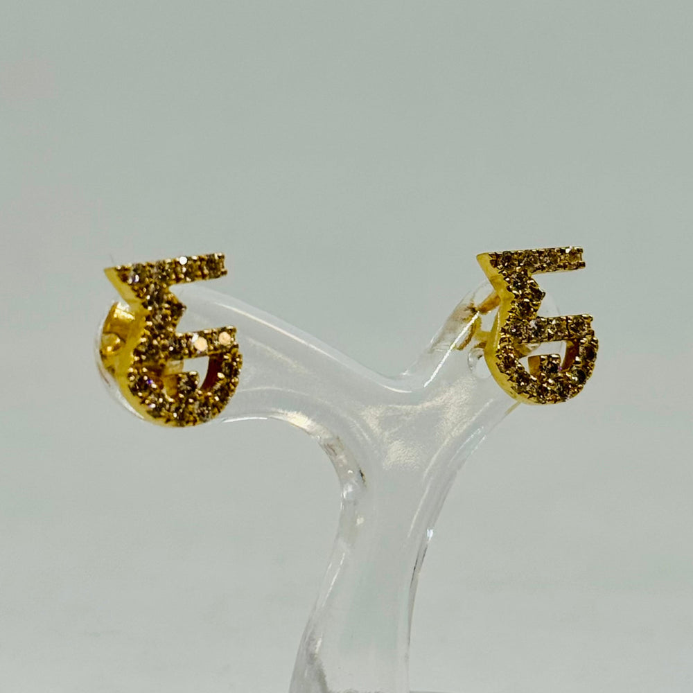 Boucles d'oreilles Or Jaune 18K et 36 Diamants