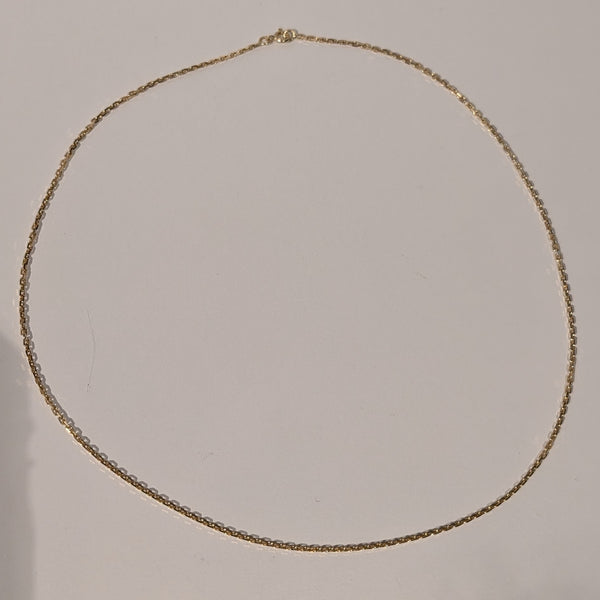 Collier Matinée en Or Jaune 18 Carats avec Maille Jaseron - 8.43 Grs