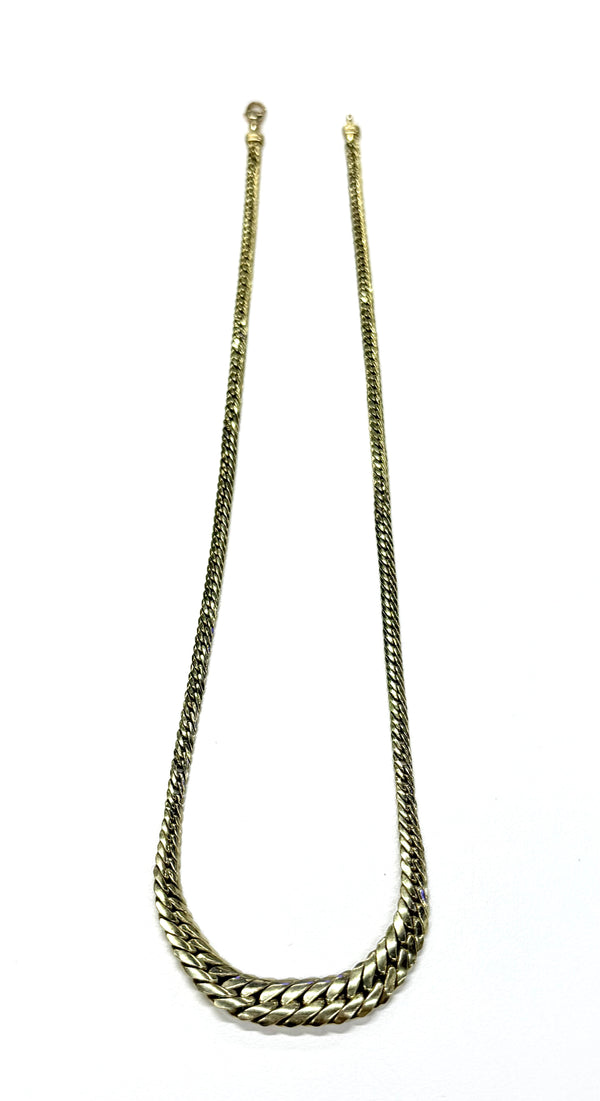 Collier Ras du Cou Or Jaune Maille Anglaise 18k - 8.60 Grs
