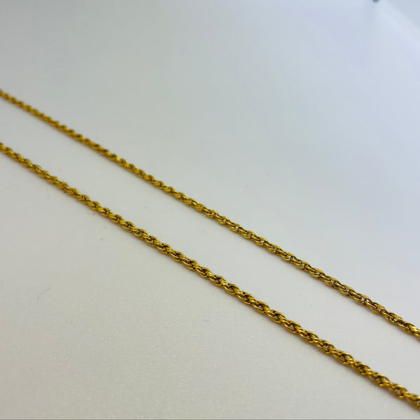 Collier Princesse en Or Jaune 18K- 48 cm