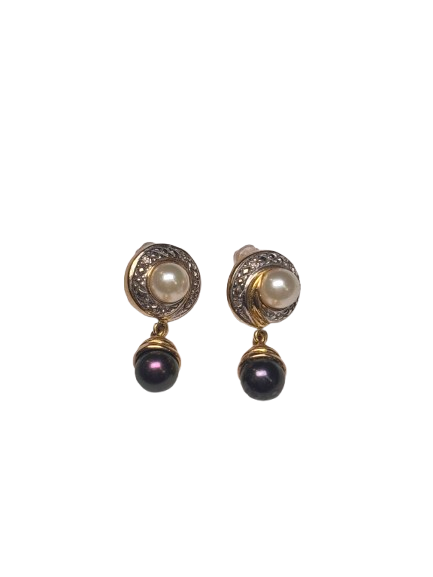 Boucles d'oreilles en Or Jaune 18K 4.80 Grs