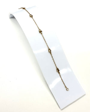 Bracelet étoile en or jaune 18k Lg 18.5cm