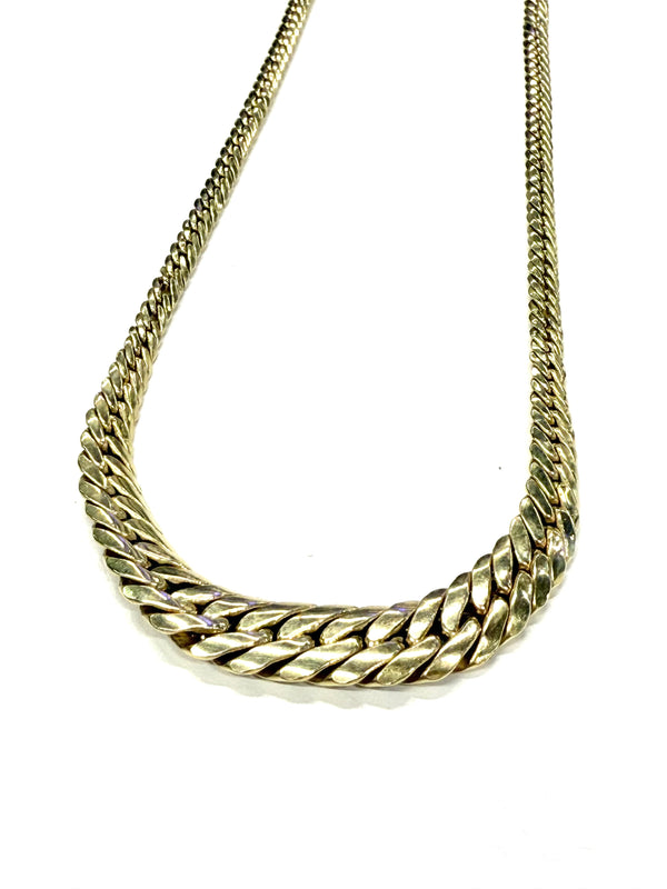 Collier Ras du Cou Or Jaune Maille Anglaise 18k - 8.60 Grs