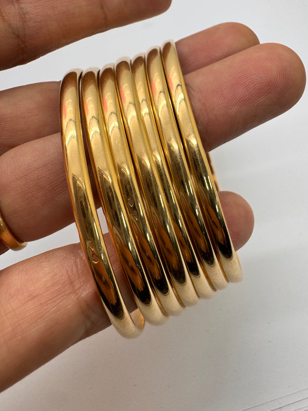 Jonc semainier en or jaune 18K - 86.09 Grs