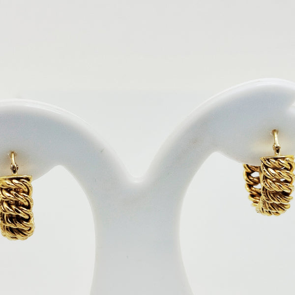Boucles d'oreilles créoles en Or Jaune 18K - 7.23g