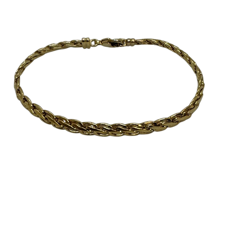 Bracelet Gourmette en Or Jaune 18K Poids-5.85g