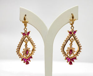 Boucles d'oreilles en or jaune 18k 17 Grs