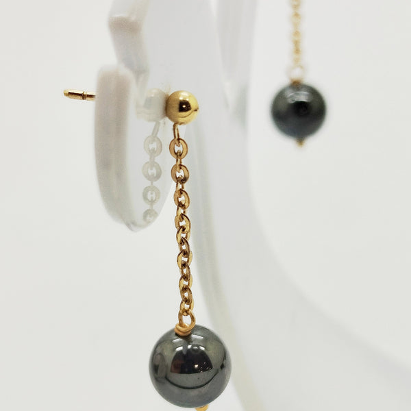 Boucles d'oreilles Pendante en Or Jaune 18 carats 3.58 Grs