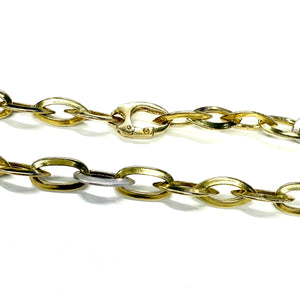 Collier Ras du Cou en Or Jaune et Or Blanc 18k - 15.89 Grs